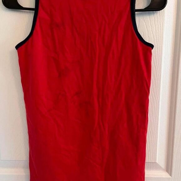 Red Graphic Tank Top. White Camouflage Size XS - Picture 4 of 4